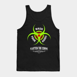 Quarantine 2020 Bio-Hazard Wash Your Hands Distressed Tank Top